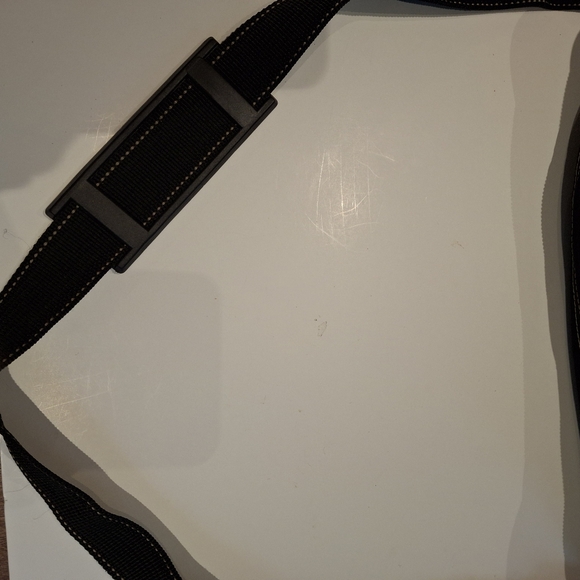 Vintage 90s Rare Guess Black Canvas Book Bag/Laptop Shoulder Bag OS - Picture 8 of 15